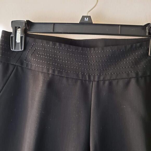 Banana Republic Martin Black Flat Front & Decorative Stitched Waist - Size 0 - Picture 5 of 11
